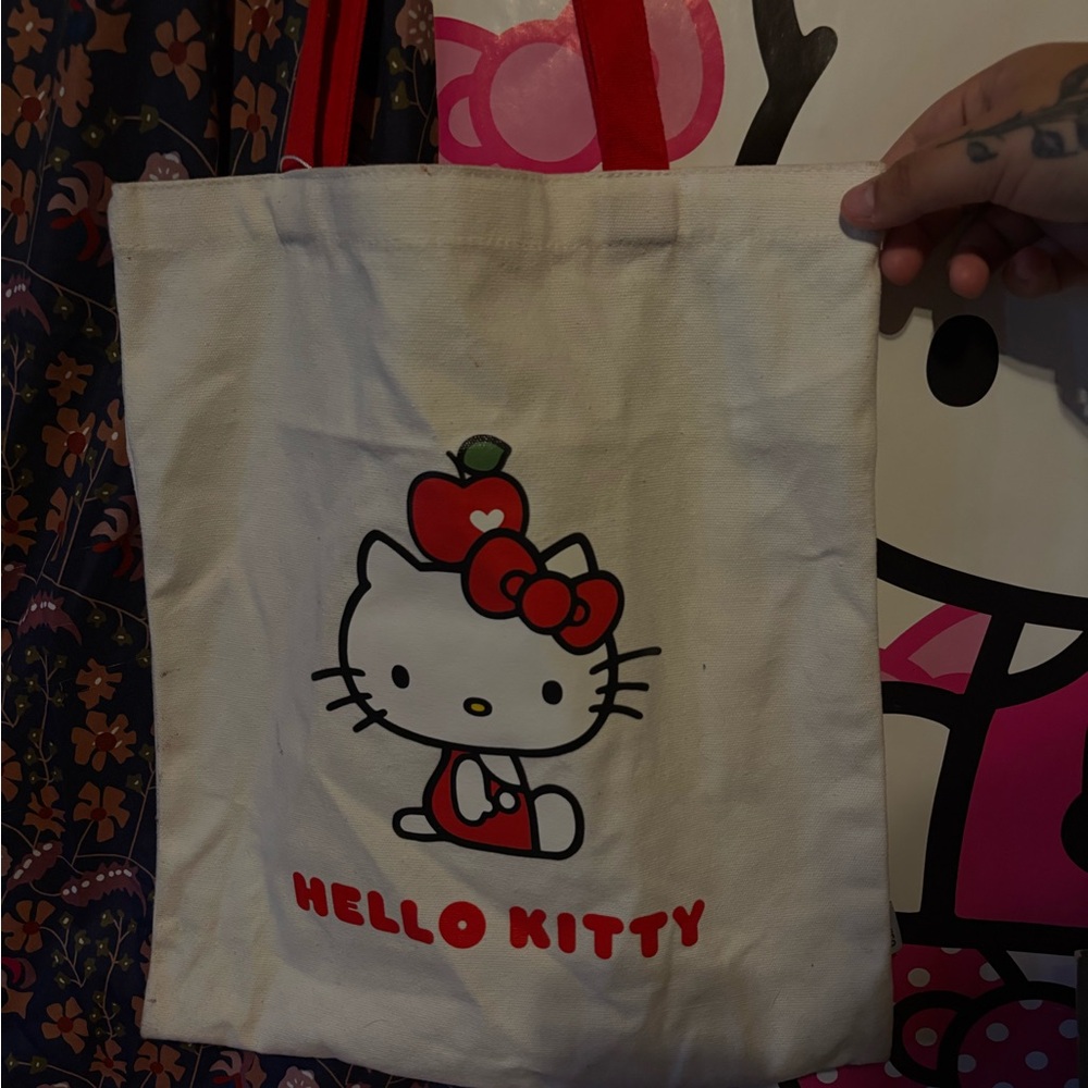 Hello Kitty Canvas Tote Bag